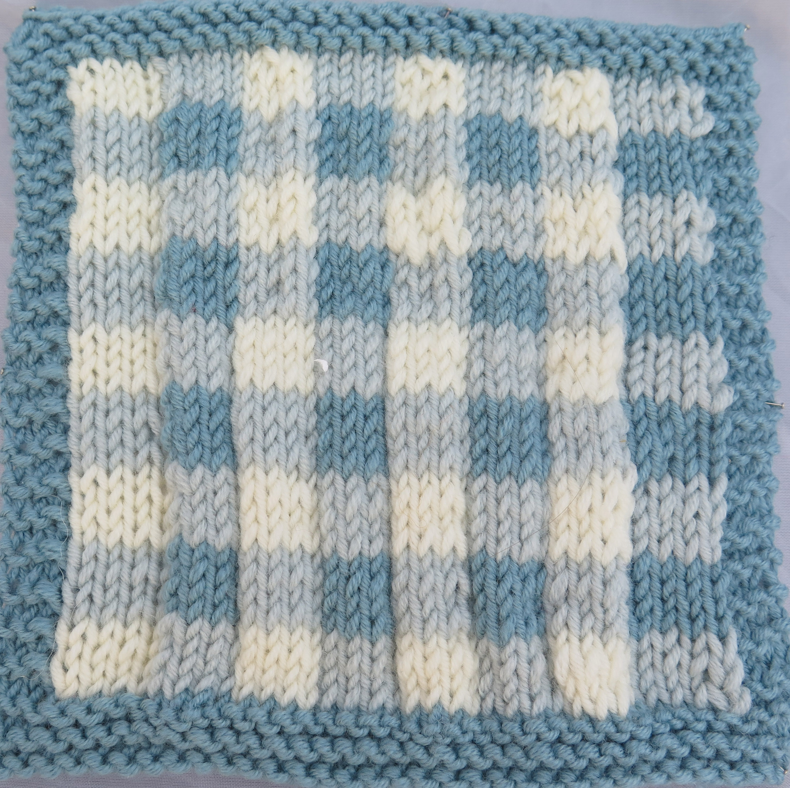 Gingham Square by Debbie Bliss – Knit For Peace