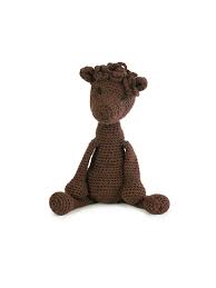 A crocheted toy alpaca, made from one of our animal crochet kits.