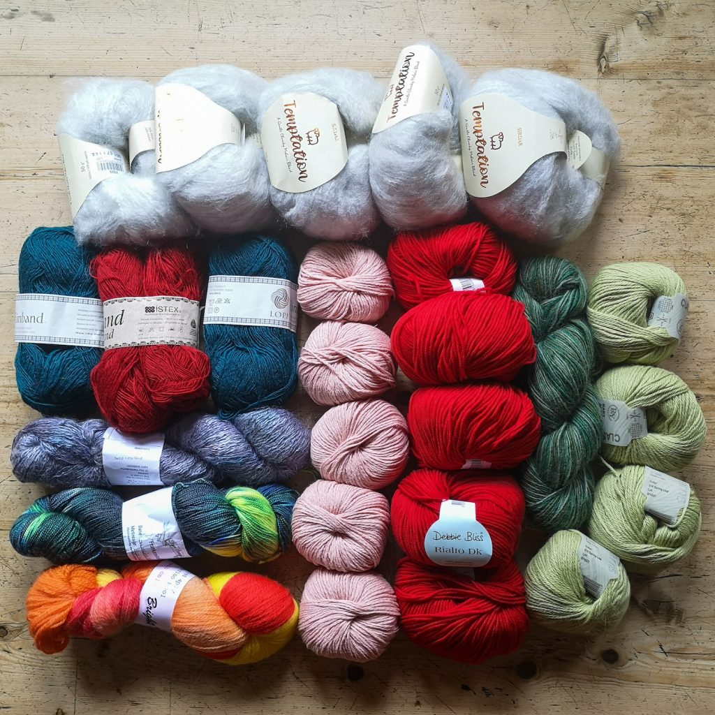various ball of wool